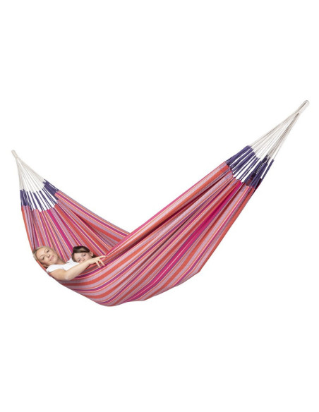 Hamak bawełniany w rozmiarze XXL | Hamak Modesta Flamingo rodzinny